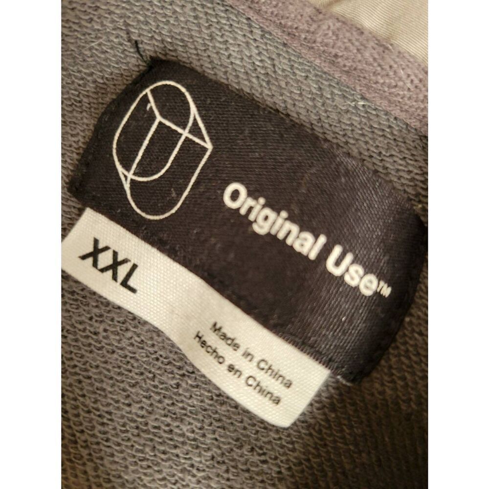 Hoodie Reworked upcycled repurposed plus size quilted pocket - Picture 5 of 9